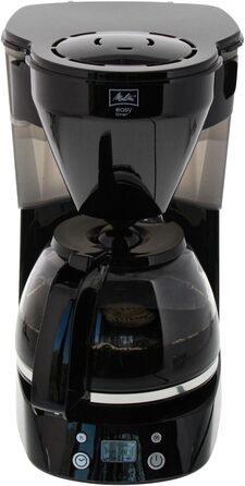 Кавомашина Melitta Easy Timer з таймером, скляна колба, стоп-крапля, 10 чашок, чорна
