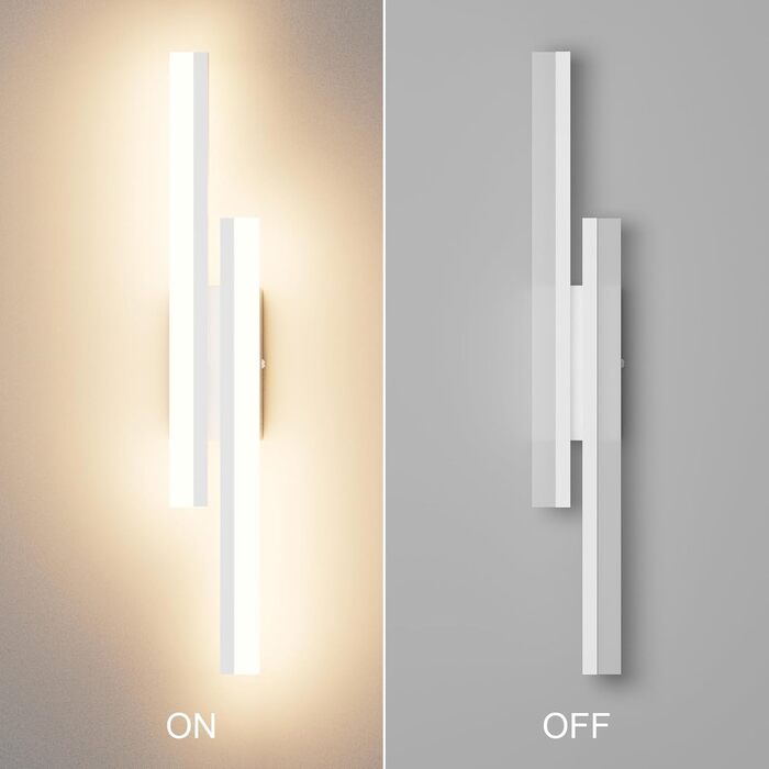 LED настінний світильник Klighten 40см, 12W, 850LM, тепле світло 3000K, для спальні, вітальні, коридору, сходинкової зони