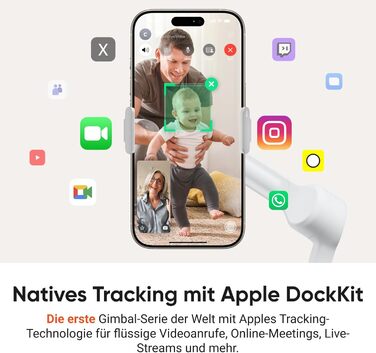 Insta360 Flow 2 Pro Creator Bundle Gray: Стабілізатор для смартфона з Apple DockKit, 360° трекінг, інтегроване статіво/селфі-стік, мобілізатор для влогів та подорожей