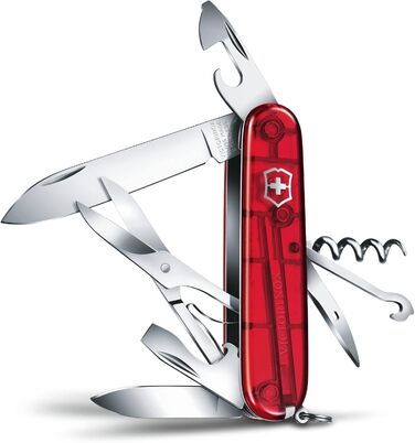 Мультитул Victorinox Climber: Швейцарський ніж з 14 функціями, клінок, відкривачка для пляшок та консервів