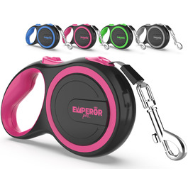 Електрична собача леєнка Emperor Pets 8м з гальмом, для собак до 50кг, рожева