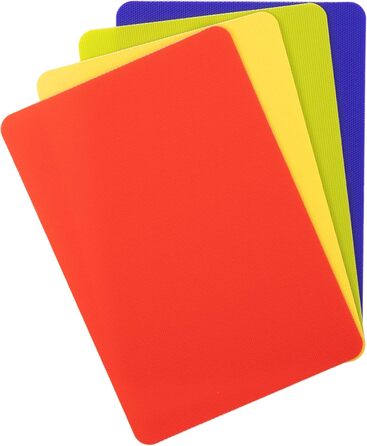 Нековзкі килимки для обробної дошки Dexas, 4 шт., 14 x 20 см, різні кольори (сірий, червоний, білий, зелений)