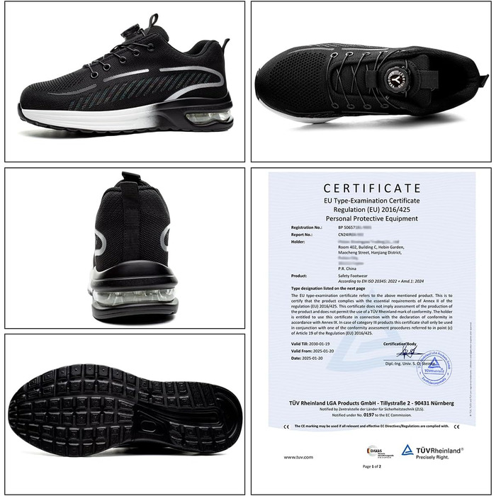 Робочі черевики для чоловіків та жінок. Зі сталевим підноском, легкі, спортивні, неслизькі, дихаючі, модні. Розміри 38-46 EU, 41 EU. Нова мультимодель.