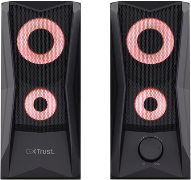 Комп'ютерні колонки Trust Gaming GXT 606B Javv 2.0 з RGB підсвічуванням, 12W, USB, чорний