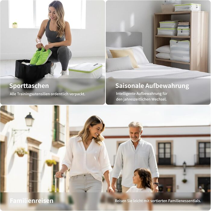 Органайзер для валізи Cipway: 5-ти частинний набір кубиків для одягу з нейлону сірого кольору (5шт)