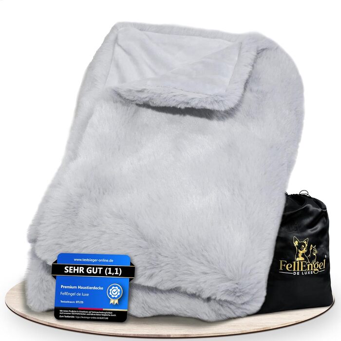 М'яка ковдра для собак та котів, 100x70 см, Cashmere Gray