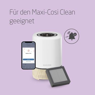 Небулайзер для дітей Maxi-Cosi Breathe з олією, сумісний з Alexa та Google Assistant, фільтр очищення повітря