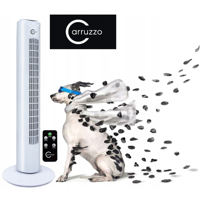 Колонний вентилятор Carruzzo Tower OSCY1, білий