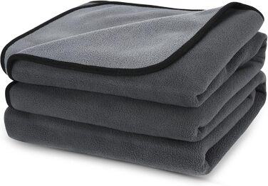 Водонепроникний коврик для собак PETTOM 152x127 см, м'який коврик для великих та маленьких собак, захисний коврик для дивана, ліжка, автокрісла, меблів - прання до 30°C (L, Сірий)