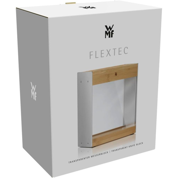 Набір для ножів WMF Flextec Cromargan, некомплектний, з бамбуковою підставкою, нержавіюча сталь