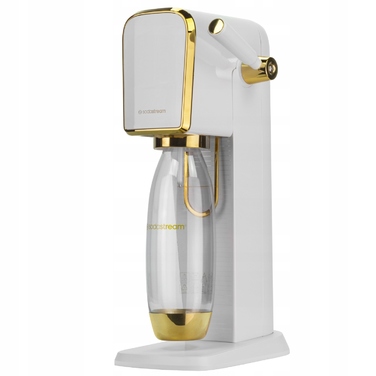 Сифон для води SodaStream Art, біло-золотий + 4 пляшки + набір газючих пакетиків