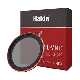 Фільтр Haida 77mm Kombi CPL/VND Pro II: поляризаційний та нейтральний фільтр, водонепроникний, з покриттям