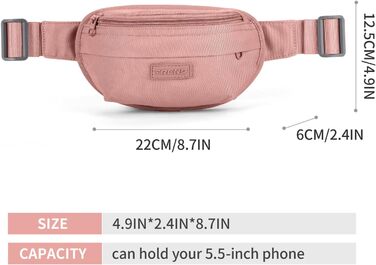 Спортивна поясна сумка Bauchtasche E2-рожева: для прогулянок, подорожей та спорту