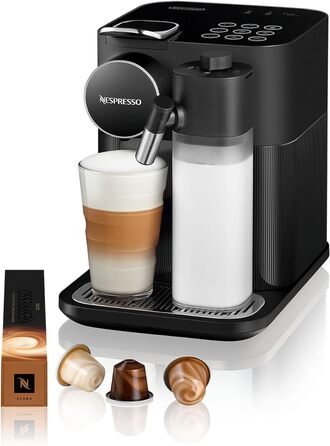 Nespresso De'Longhi EN640.B Gran Lattissima Coffee Capsule Machine with Automatic Milk System, 19 Bar Pressure, 1400W, Black Black Version 2.0