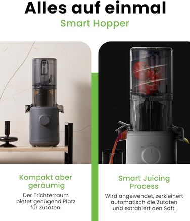 Hurom Slow Juicer | Vegetable and Fruit Juicer | H310 | Easy to Clean & Quiet Motor Electric Juicer with Mesh Filter | 150 Watts | BPA Free | Sleek Design | 220ml, Lavender