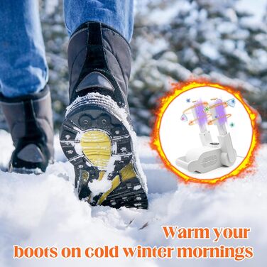 Електричний сушильник для взуття Herbst: 3 режими, таймер, антибактеріальний, для дитячого та гірськолижного взуття