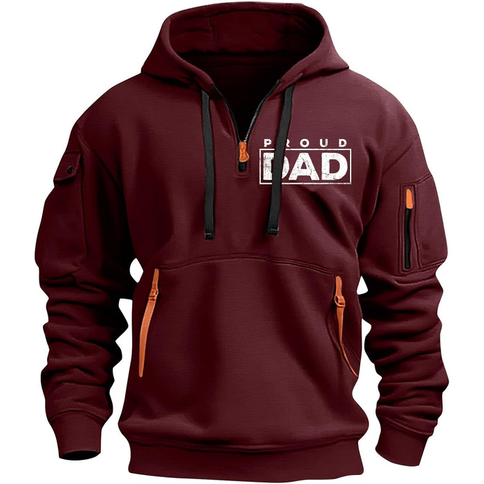 Світшот чоловічий з капюшоном на змійці, вінтажний, базовий, великий, 3XL, з кількома кишенями