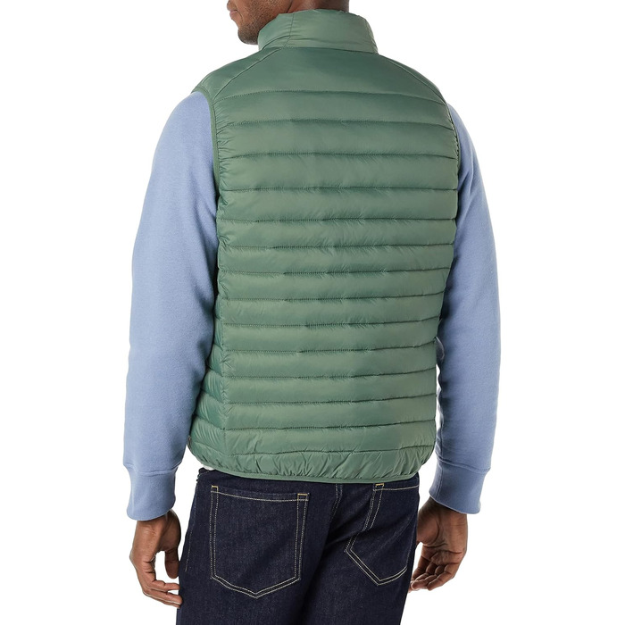 Amazon Essentias: чоловіча вітроводовідний жилет з можливістю складання (XL, зелений)