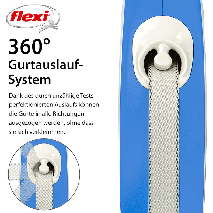 Flexi Comfort L рулетка для собак до 50 кг, 8 м, блакитна