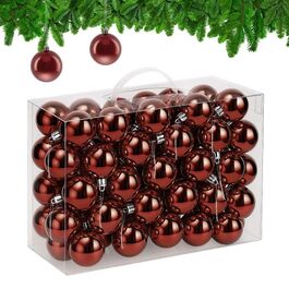 Relaxdays Set of 50 Christmas Baubles