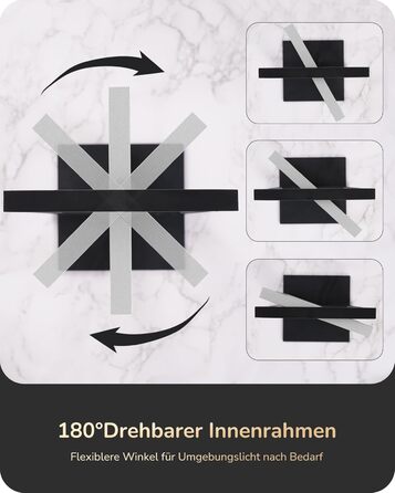 LED настільна лампа EDISHINE з дерева, торкання, регулювання яскравості та функцією пам'яті, 3 колірні температури, 350 люмен, для вітальні, офісу, подарунок (сріблястий)