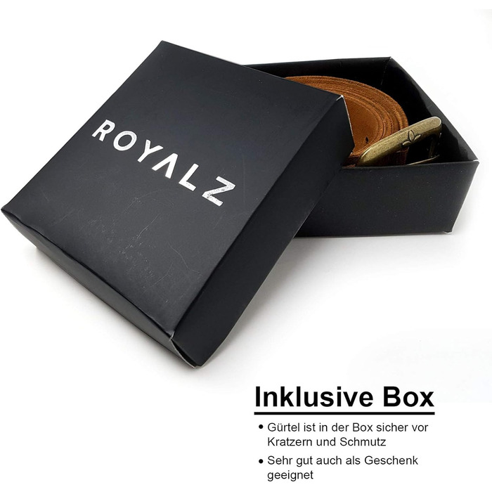 Жіночий шкіряний ремінь ROYALZ Vintage з буйволової шкіри 38 мм, колір коньяк, з антикварною квітковою пряжкою, регульований, довжина 110 см (талія 95 см)