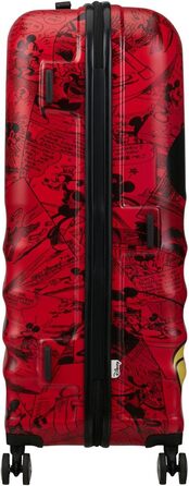Чемодан American Tourister Wavebreaker Disney FL Spinner L, 77 см, 96 л, червоний (Mickey Comics)