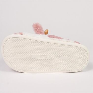 Тапочки Corimori Kuh – М'які плюшеві домашні тапочки з дизайном корівки – Кумедлі панчохи, розмір 34-44, 40/41 EU, рожеві