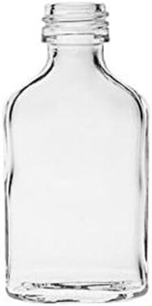 mikken Viva Household Goods - 50 x Mini Glass Bottle 20 ml with Screw Cap, suitable as a flask, schnapps bottle & liqueur bottle (including funnel Ø 5 cm)