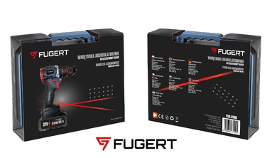 Акумуляторний шуруповерт FUGERT 21,6 В 4 Аг, безщітковий, у кейсі