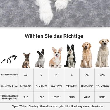 Килимок для собак KSIIA, великий, 90x60 см, антиковзаюча підставка, дихаючий, для великих та середніх собак, легко миється (темно-сірий)