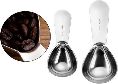 30ml and 15ml pieces, coffee measuring spoons, sugar, tea measuring, tablespoon, baking, utensil, cooking tool, measuring cup