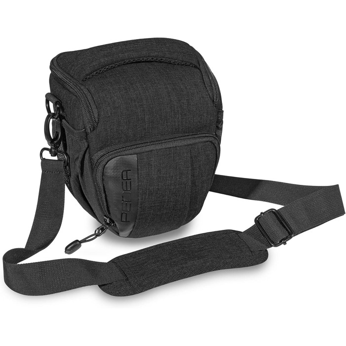 Сумка для камери Pedea: стильна модель для DSLR/SLR/System камер з дощем. Розмір M (Чорний)