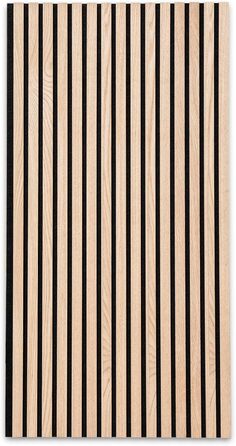 Акустичні настінні панелі KARAT з натурального шпону дуба (White Oak), ламелі з дерева та фетру для шумоізоляції та звукопоглинання, 118 x 60 см