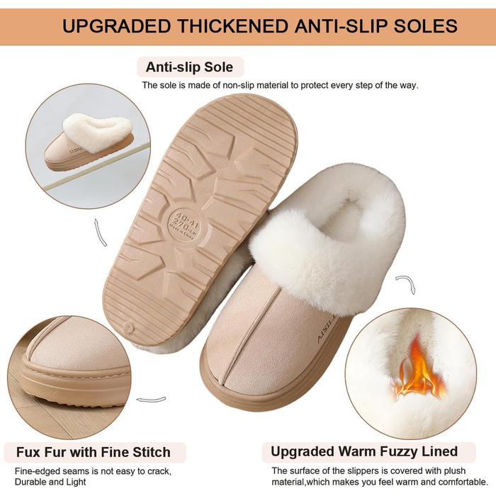Тапочки домашні жіночі та чоловічі, м'які, плюшеві, ретро, теплі, зручні, антиковзаючі, білі, з ведмедиком (Fluffycamel, 42/43 EU)
