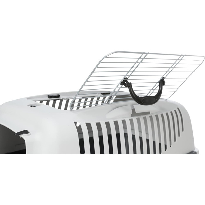 Тріксі переносна клітка Capri Open Top, сіра, розмір S (40x38x61 см), 1 шт.