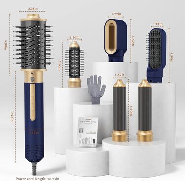 6-в-1 Стайлер для волосся Airstyler Pro 1350W: фен-щітка, локони, об'єм, іонний догляд