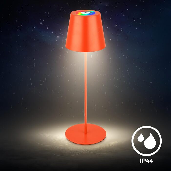 LED настільна лампа BRILONER бездротова з торшером, диммуванням, регулюванням висоти, 36x10,5 см, RGB + тепле світло