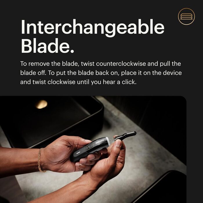 Електричний триммер для носа, вух та брів MANSCAPED® Weed Whacker® 3.0 PRO – SkinSafe® система, LED, акумулятор, для подорожей, насадка для брів