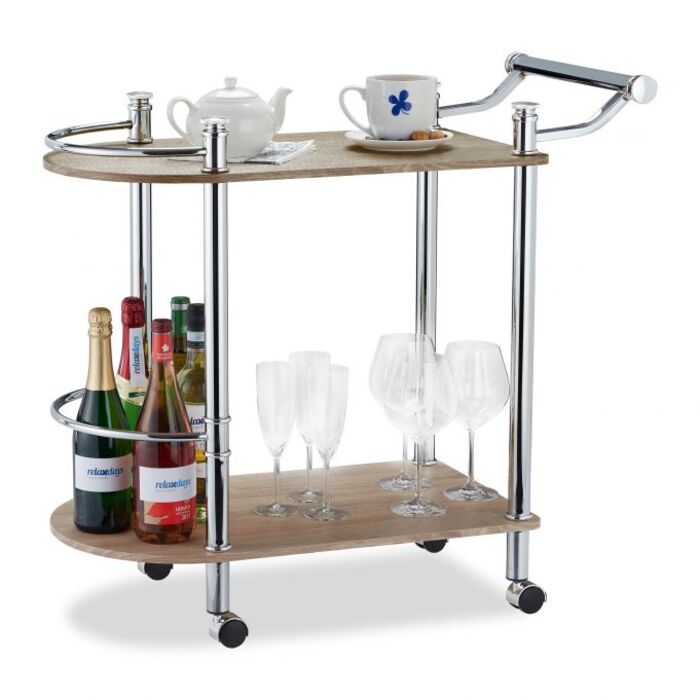 Relaxdays Serving Trolley with 2 Tiers