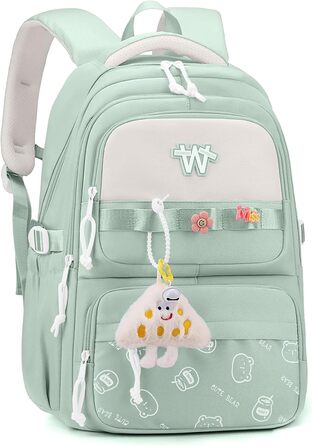 Шкільний рюкзак для підлітків: водонепроникний, великий, для дівчат та хлопців. Ідеальний для школи, подорожей та повсякденного використання (Блакитний)