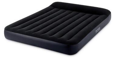 Надувний матрац Intex Dura Beam Pillow Rest King 182x203x25 см, чорний. Без насоса