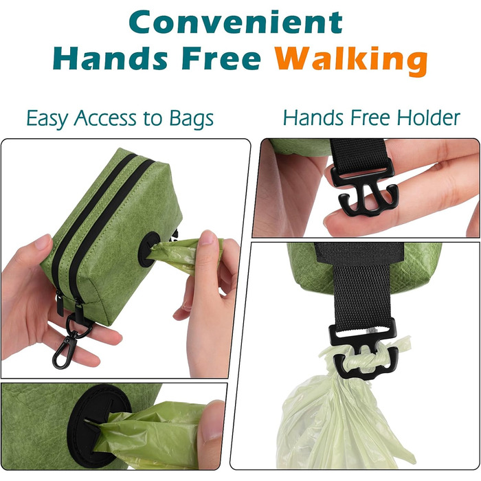 Диспенсер для собачих відходів PetBonus з водонепроникним кейсом та ласощами, зелений (15 відходів)