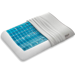 Подушка ортопедична Technogel Original Anatomic, біла, 66x42x7 см, анатомічна, 7 см висота