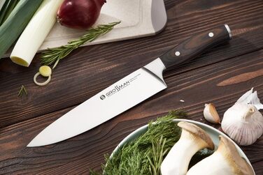 Ніж кухарський Grossman 002SH, 33 см, з нержавіючої сталі, ергономічна ручка