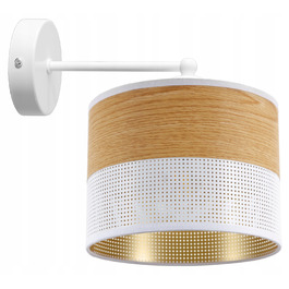 Сучасний настінний світильник-бра білого кольору з абажуром у стилі лофт, LED