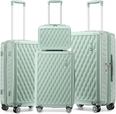 Набір валіз Sea Choice: 4 валізи з жорсткою оболонкою (55/65/75 см) + косметичка, білий