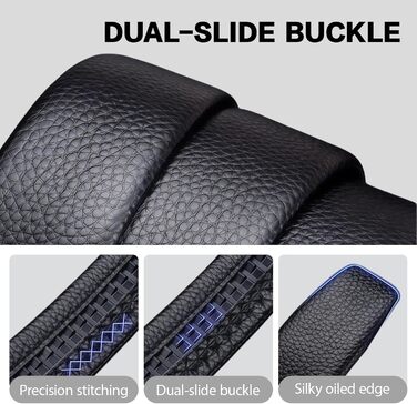Чоловічий шкіряний ремінь автоматичної застібки без отворів, 35 мм, регульований, для ділових костюмів та джинсів, з антицарапинною пряжкою, елегантний дизайн