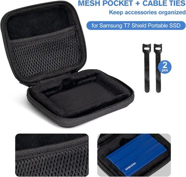 Чохол ProCase для SSD Samsung T7/T7 Touch (500GB/1TB/2TB) - міцний, захисний, чорний