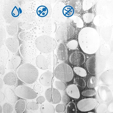 Водонепроникна та протигрибкова штора для душу, 180x200 см